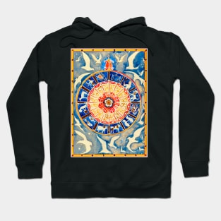 Zodiac Signs in a Circle 19th Century Dutch Hoodie